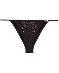 DIESEL - Crystal-Embellished Briefs - Lyst