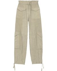 Ganni - Drawstring Cargo Pants - Lyst
