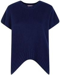 Twinset - Ribbed-Knit Curved-Hem Sweater - Lyst