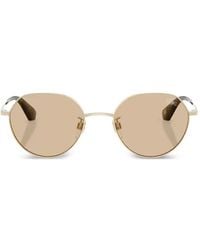 Burberry - Round-Frame Sunglasses - Lyst