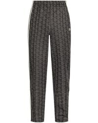 Lacoste - Pantalone track nero monogram - Lyst