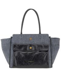 Gianni Chiarini - Cher Denim Leather-Accents Tote Bag - Lyst
