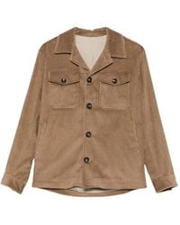 Daniele Alessandrini - Sobrecamisa Con Efecto De Pana Y Botones - Lyst