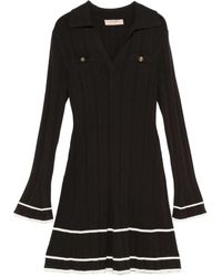 Twinset - Button-Detail Mini Dress - Lyst