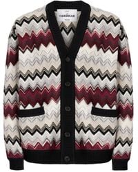 Missoni - Chevron-Pattern Button Cardigan - Lyst