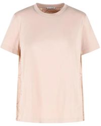 Moncler - Logo-Detail Cotton T-Shirt - Lyst
