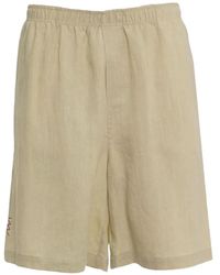 Amaranto - Straight Shorts Met Geborduurd Logo - Lyst