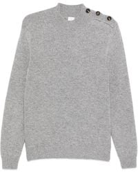 Eleventy - Button-Detailed Wool Sweater - Lyst