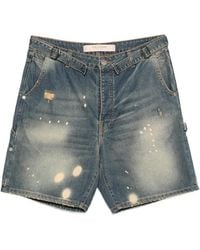 Yes London - Distressed Bleached Shorts - Lyst