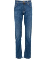Jacob Cohen - | Jeans slim Bard a vita media in cotone | male | BLU | 38 - Lyst