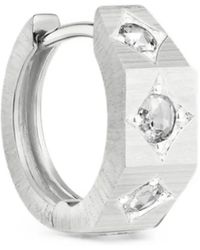 Marie Lichtenberg - Small Ecrou Coco Diamond Earring - Lyst