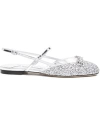 Jimmy Choo - Round Toe Slingback Sandals - Lyst
