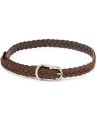 Brunello Cucinelli - Braided Suede Belt - Lyst