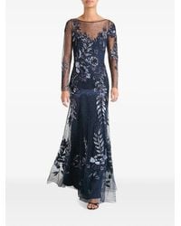Temperley London - Lavinia Sequin-Embellished Floral Maxi Dress - Lyst