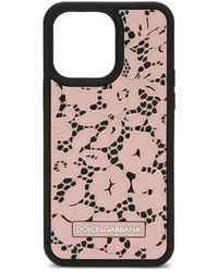 Dolce & Gabbana - Rubber Lace Iphone 14 Pro Max Case - Lyst