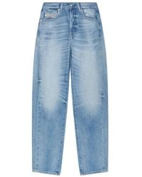 DIESEL - Distressed Light-Wash Jeans - Lyst