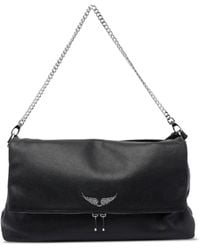Zadig & Voltaire - Chain-Strap Leather Shoulder Bag - Lyst