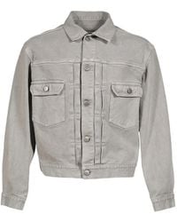 Maison Margiela - Pleated 4-Stitch Denim Jacket - Lyst