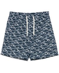 Paul & Shark - Printed Swim Shorts - Lyst