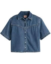 Levi's - Logan Denim Overhemd Met Korte Mouwen - Lyst