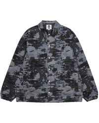 Dover Street Market - Abstract-Print Press-Stud Shirt Jacket - Lyst