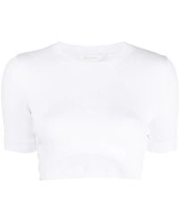 Palm Angels - Logo-Patch Cropped T-Shirt - Lyst