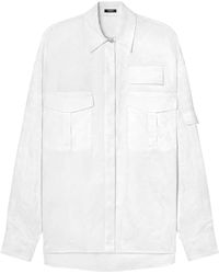 Versace - Barocco-jacquard Cotton Cargo Shirt - Lyst