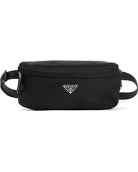 Prada - Logo-Plaque Belt Bag - Lyst