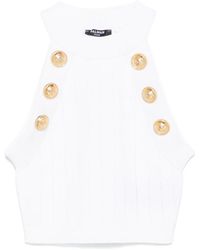 Balmain - コインボタン トップ - Lyst
