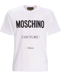 Moschino - Camiseta con logo estampado - Lyst