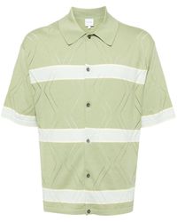 Paul Smith - Stripe-print Knitted Polo Shirt - Lyst