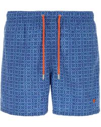 Gallo - Geometric-Print Swim Shorts - Lyst