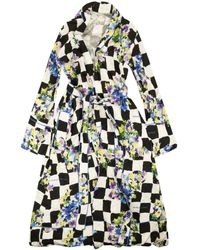 Off-White c/o Virgil Abloh - Floral-Print Satin Pajama Robe - Lyst