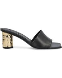 Givenchy - Tape Heeled Leather Mules - Lyst