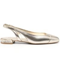 Stuart Weitzman - Slingback Ballerina's Met Kristallen - Lyst