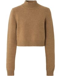 Burberry - Cropped-Pullover mit Monogramm - Lyst