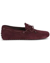 Tod's - Bow-Detail Suede Driver Shoes - Lyst