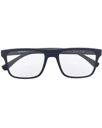 Emporio Armani - Changeable-Lense Rectangular Sunglasses - Lyst