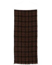 Destin - Check-Pattern Frayed Scarf - Lyst