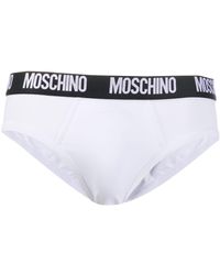 Moschino - Slip con banda logo - Lyst
