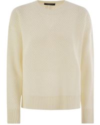 Fabiana Filippi - Openwork Crew-Neck Sweater - Lyst