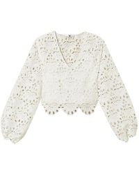 Twinset - Macramé Geweven Blouse - Lyst