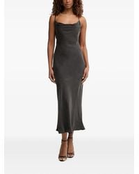 Guess - Satin Midi Dress - Lyst