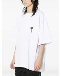 Fiorucci - Embroidered T-Shirt - Lyst