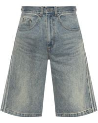 adidas - Pantalones vaqueros cortos con diseño ancho - Lyst