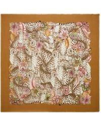 Ferragamo - Cheetahs-Print Cashmere Scarf - Lyst