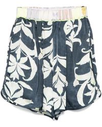forte_forte - Floral-Print Shorts - Lyst