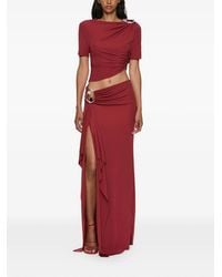 Christopher Esber - Orica Cascade Crystal Jersey Skirt - Lyst