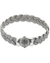 Emanuele Bicocchi - Diamond-Cut Flat Braided Bracelet - Lyst