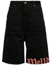 we11done - Logo-Print Bermuda Shorts - Lyst